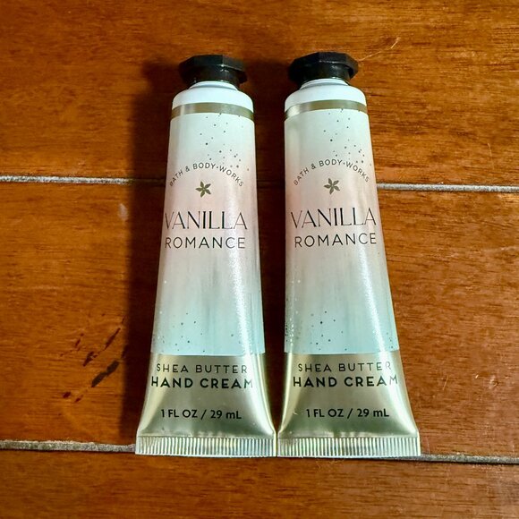 NEW 2-Pc VANILLA ROMANCE Hand Cream 1oz Bath & Body Works - Picture 3 of 3